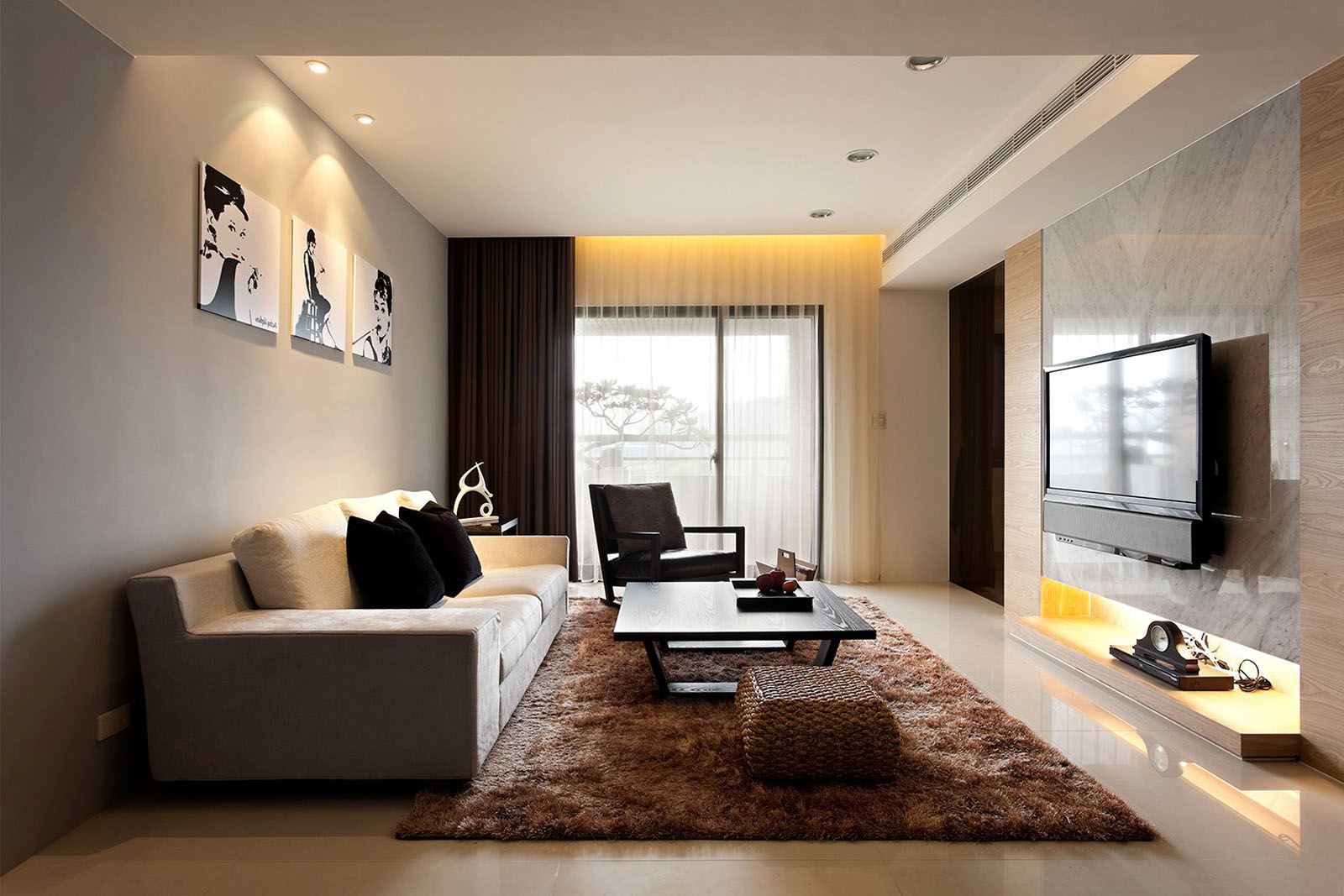 การตกแต่งแบบอาร์ตนูโวในการตกแต่งภายในห้องนั่งเล่น