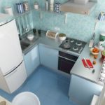 ห้องครัวที่ทันสมัยในพื้นที่ขนาดเล็ก