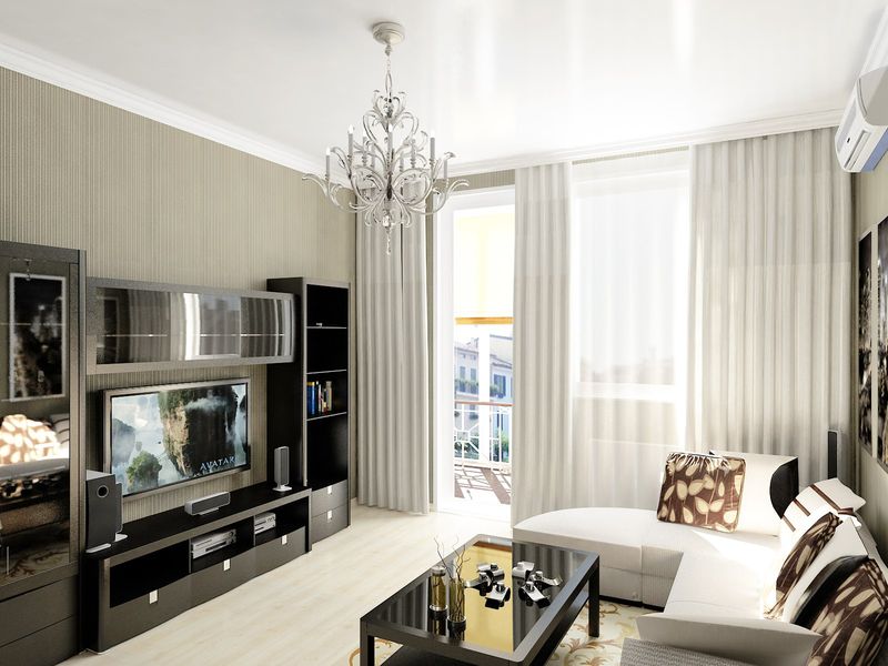การทำห้องนั่งเล่นในอพาร์ทเมนต์ในเมือง