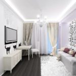 ทำห้องนั่งเล่นเล็ก ๆ ในคีย์สีขาว