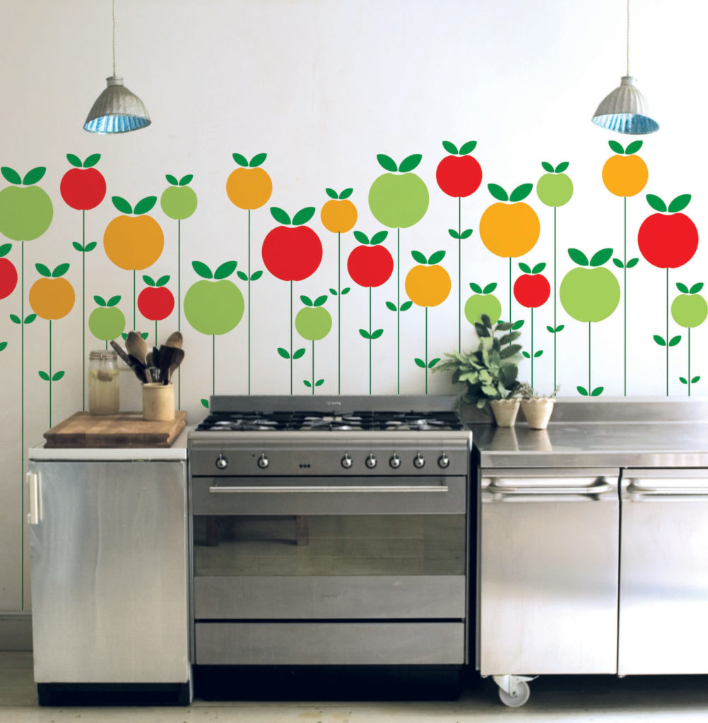 DIY Kitchen DIY สติ๊กเกอร์ติดผนัง
