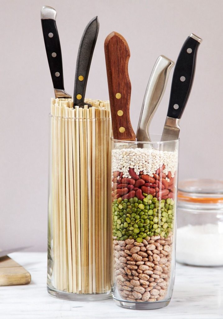 DIY ครัว DIY มีดยืน