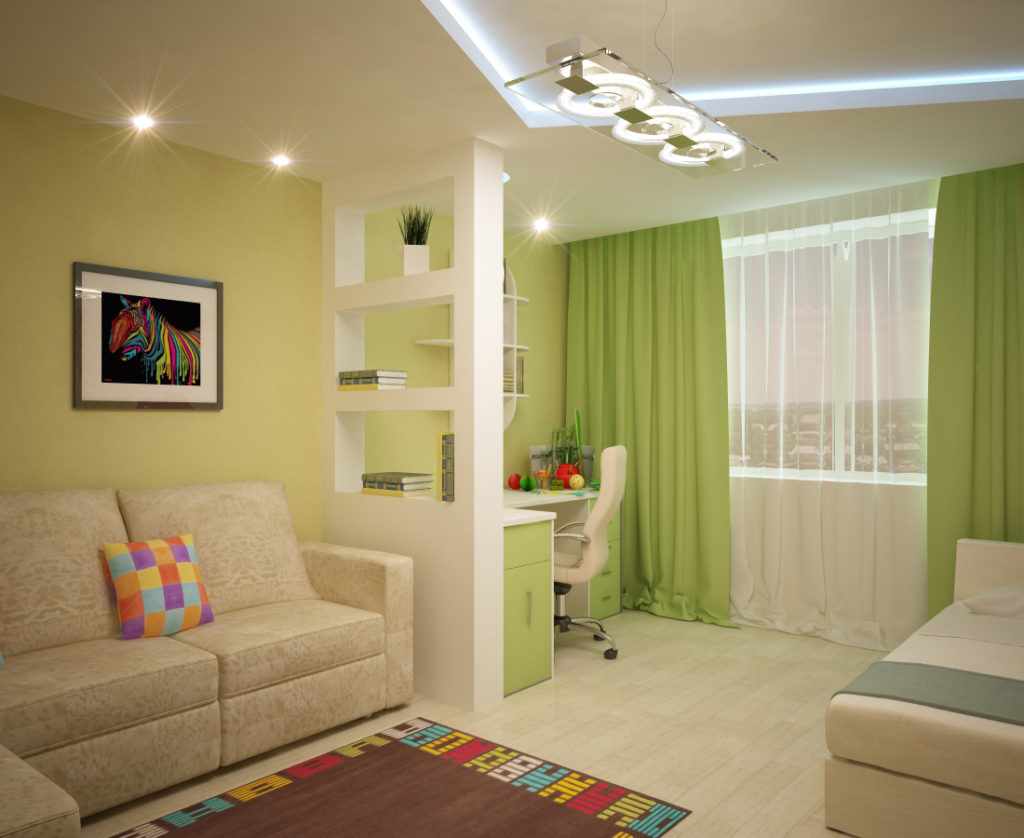 ตัวเลือกของการตกแต่งห้องนอนที่สดใส 15 ตร.ม.