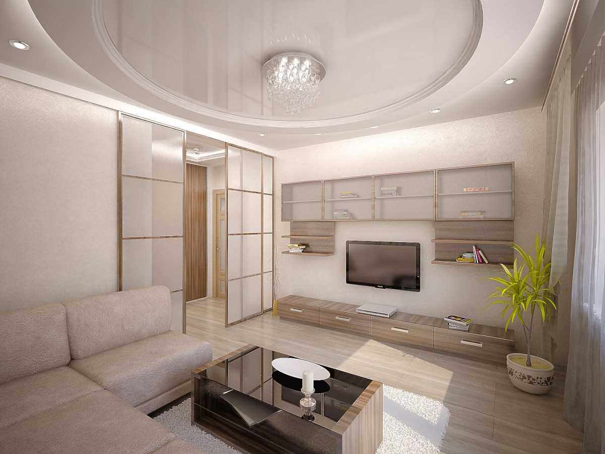 ตัวอย่างของการออกแบบที่สวยงามของห้องนั่งเล่น 2018