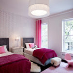 สีราสเบอร์รี่ในห้องนอนเด็ก