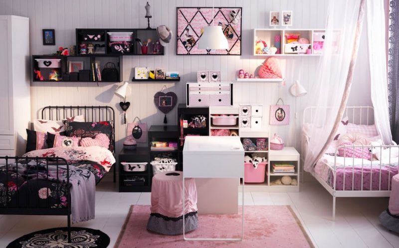 การตกแต่งภายในห้องนอนสำหรับเด็กผู้ชายและเด็กผู้หญิง