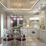 ห้องครัว Art Nouveau พร้อมองค์ประกอบแบบคลาสสิก