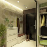 วอลล์เปเปอร์ไวนิลบนผนังในห้องโถง