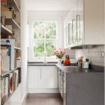 Small kitchen with a wall