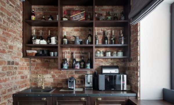 Loft style kitchenette