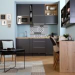You can organize a full kitchen even in a very small space