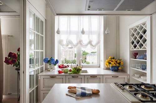 The principle of arrangement of all items in the kitchen