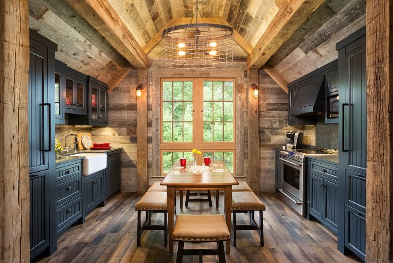 ครัวบ้านส่วนตัวสไตล์ Chalet