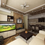 อควาเรียมในพิพิธภัณฑ์สัตว์น้ำในห้องครัว