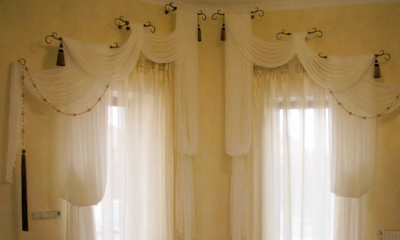 ผ้าม่าน Tulle พร้อมชุดประกอบไฟฉาย