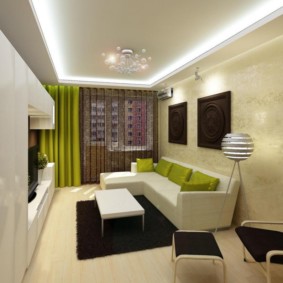 ไฟเพดาน LED ในห้องนั่งเล่น