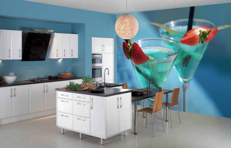 טפט תמונות 3d לעיצוב תמונות מטבח
