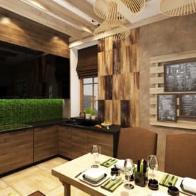 การตกแต่งห้องครัวสไตล์ Eco-loft
