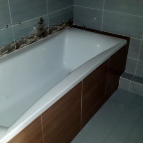หน้าจอในการตกแต่งภายในห้องน้ำ