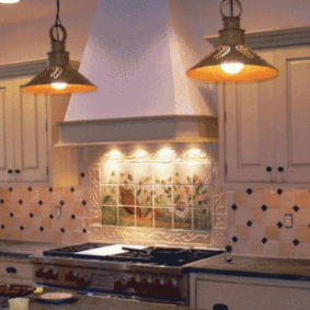 ไฟ Cooktop ในห้องครัวสไตล์คลาสสิค
