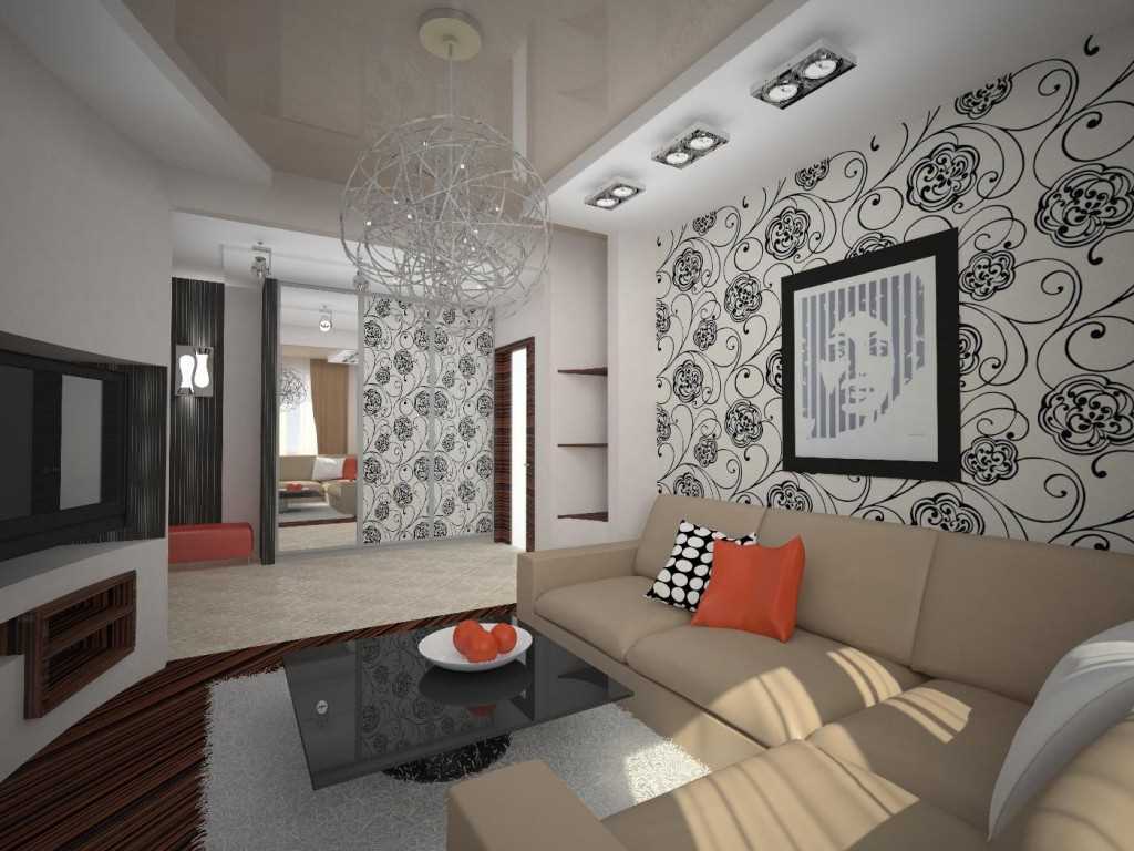 ห้องนอน - ห้องนั่งเล่น 18 ตร.ม. ภาพถ่าย