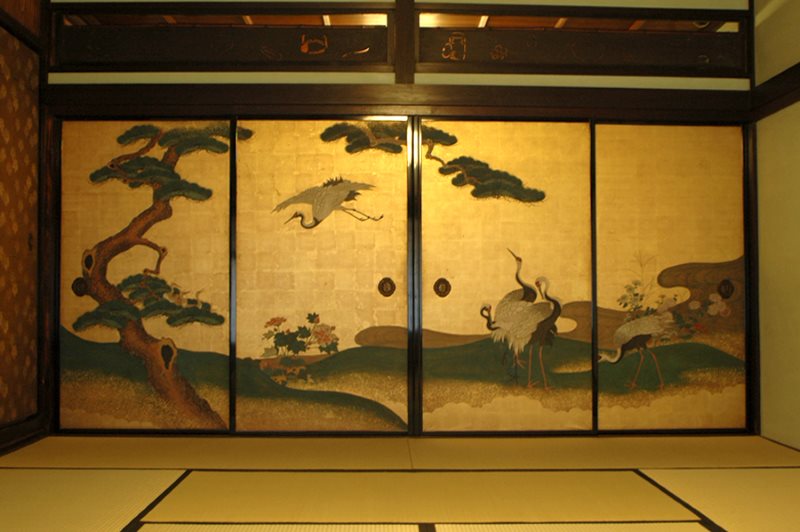 Parede de correr de estilo oriental