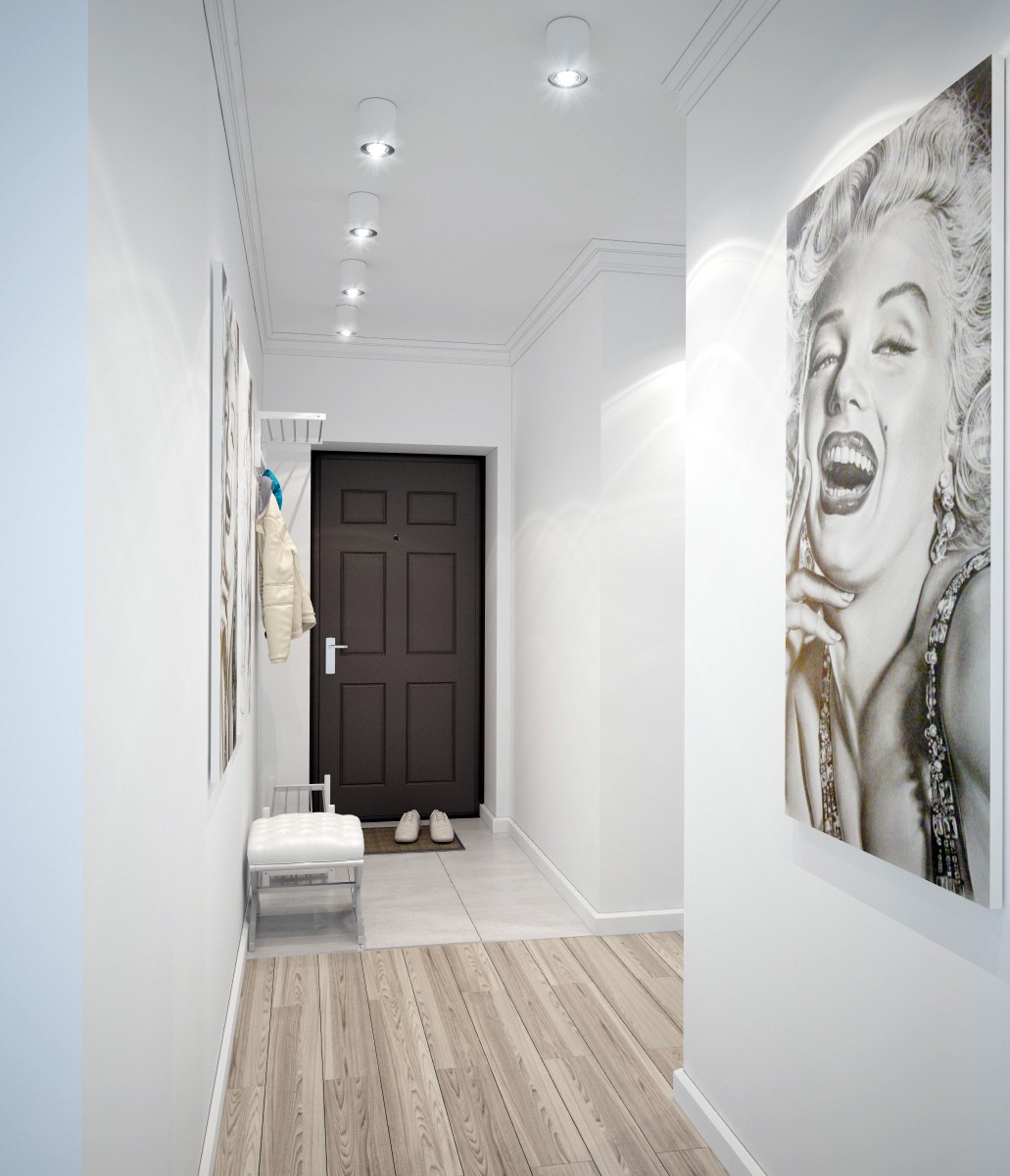 ห้องโถงใน Khrushchev minimalism