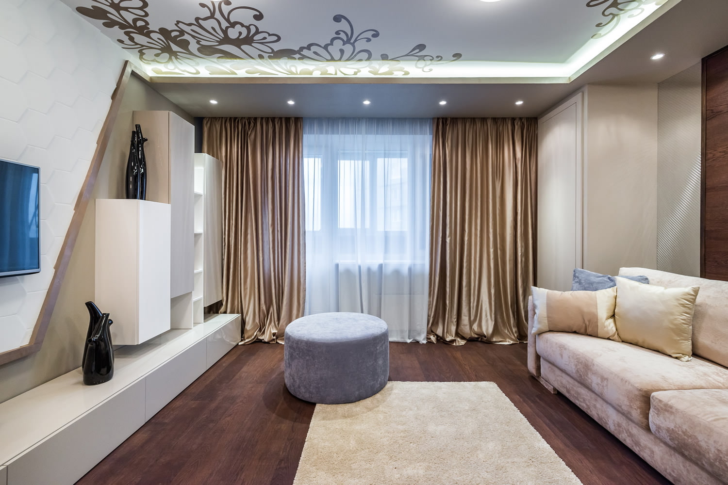ผ้าม่านสำหรับห้องโถง 2019 ภาพการตกแต่งภายใน