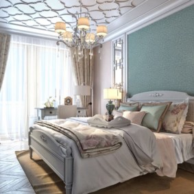 ภาพถ่ายตกแต่งภายในห้องนอนนีโอคลาสสิก