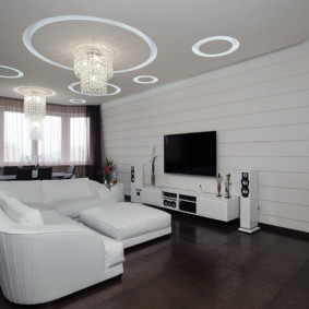 วอลล์เปเปอร์แสงในการออกแบบภาพห้องนั่งเล่น