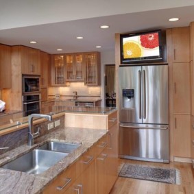 TV in the kitchen