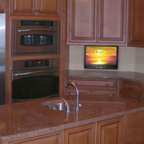 TV in the kitchen types of photos