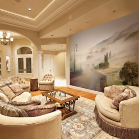 วอลล์เปเปอร์ภาพในการตกแต่งภาพห้องนั่งเล่น