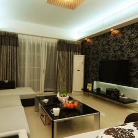 วอลล์เปเปอร์ภาพในตัวเลือกภาพห้องนั่งเล่น