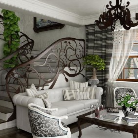 รูปภาพการตกแต่งห้องนั่งเล่น Art Nouveau