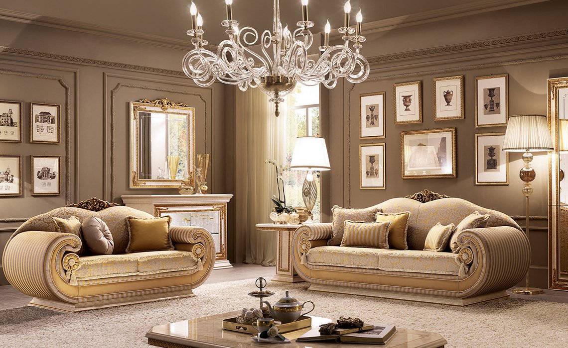 การตกแต่งภายในห้องนั่งเล่น Art Nouveau