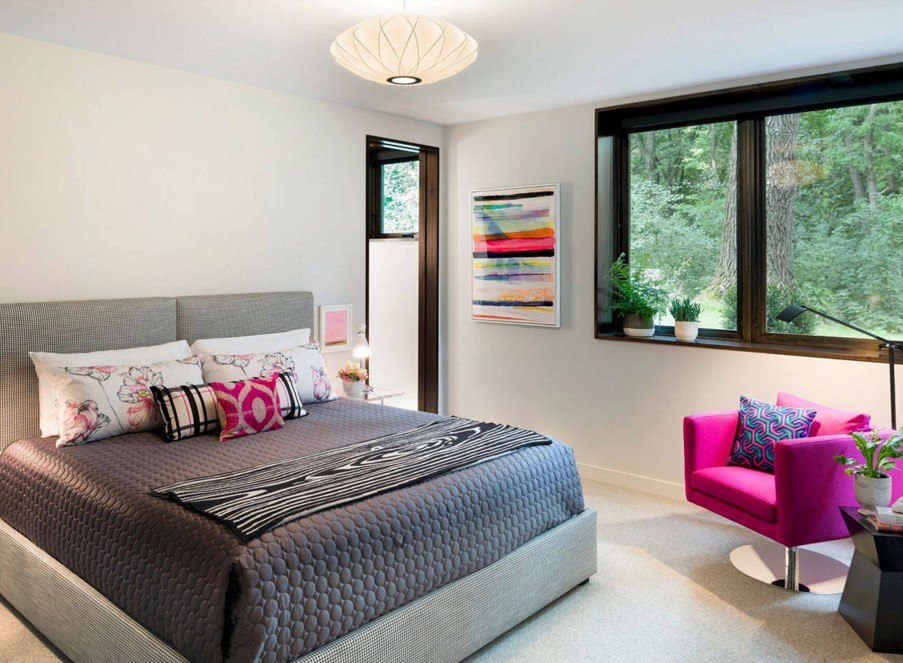 ภายในห้องนอนโดย feng shui ตกแต่งความคิด