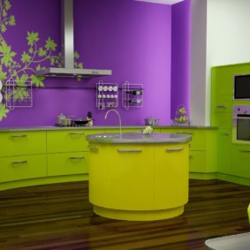 สีสำหรับห้องครัวความคิดการตกแต่งภายใน