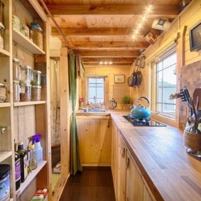 ห้องครัวในแนวคิดการออกแบบบ้านในชนบท