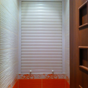 บานม้วนในการออกแบบรูปห้องน้ำ