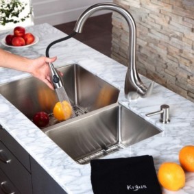 แนวคิดการตกแต่งห้องครัว faucet