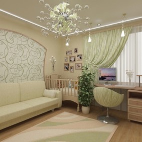 ห้องนอนและเด็ก ๆ ในรูปภาพภายในห้องหนึ่ง