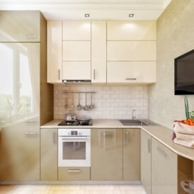 ห้องครัวในการตกแต่งภาพบ้านแผง