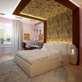 ห้องนอน 14 ตร. ม. ออกแบบรูปภาพ