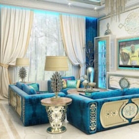 ภาพถ่ายห้องนั่งเล่นโอเรียนเต็ล