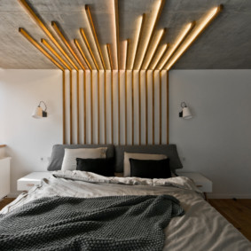 sconces ในห้องนอนเหนือเตียง