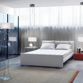 sconces ในห้องนอนเหนือภาพถ่ายตกแต่งเตียง