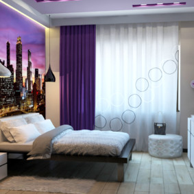 sconces ในห้องนอนเหนือมุมมองภาพถ่ายเตียง