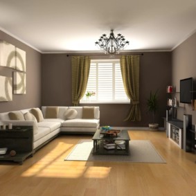 การออกแบบผนังในห้องนั่งเล่น