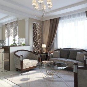 การออกแบบผนังที่ทันสมัยในห้องนั่งเล่น